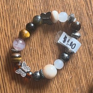 butterfly beaded bracelet